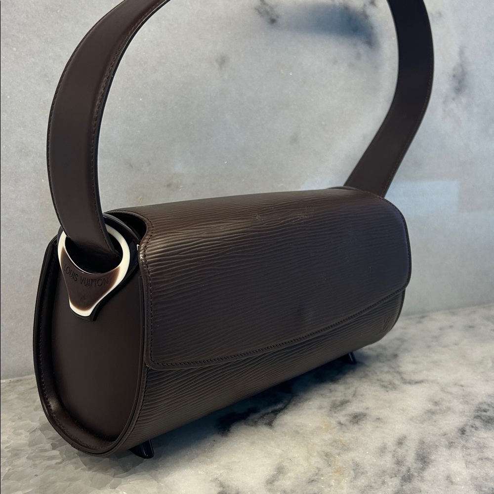 Louis Vuitton epi leather brown handbag